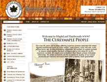 Tablet Screenshot of curlymaple.com